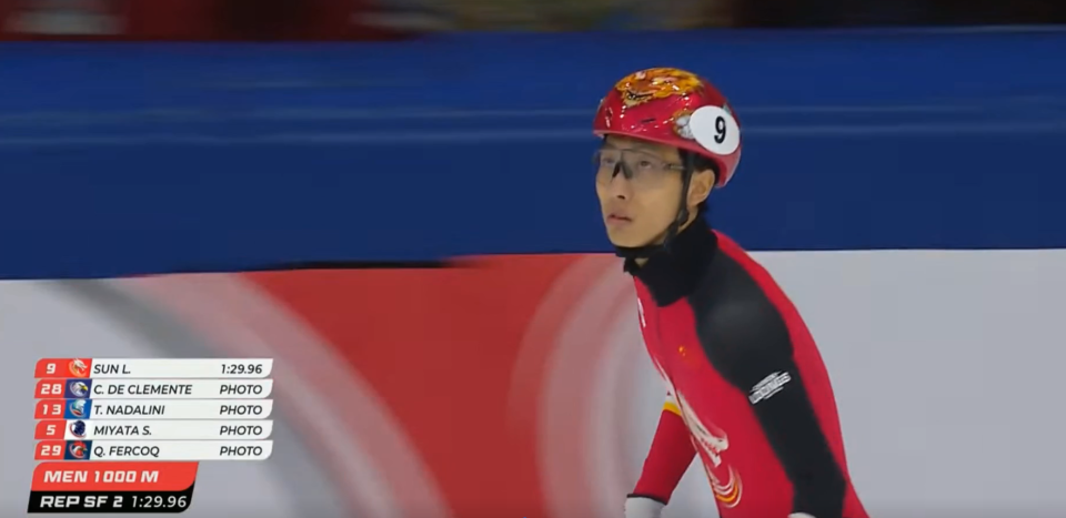 倒数半圈时, 还有在预赛